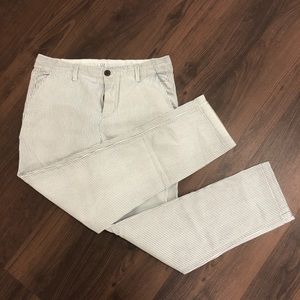 Gap Girlfriend Chino in blue and white stripe